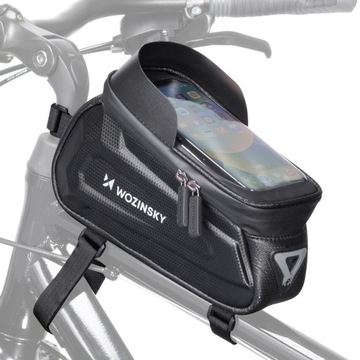 WOZINSKY SAKWA ROWEROWA TORBA NA RAMĘ POKROWIEC ETUI NA TELEFON 1.7L