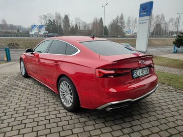 Audi A5 F5 Coupe Facelifting 2.0 40 TDI 204KM 2021 Audi A5 Sportback Quattro + S-Line + tylko 32770, zdjęcie 3