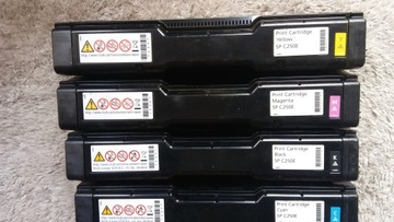 PUSTY ZUŻYTY TONER RICOH SPC250 ORYGINALNY KOMPLET