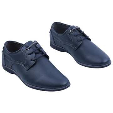 ТЕМНО-СИНИЕ ТОСЬКИ FORMULA ДЛЯ МАЛЬЧИКОВ, ЭЛЕГАНТНЫЕ, НА ШНУРОВКЕ, ДЛЯ ОБЩЕНИЯ