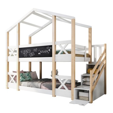 Кровать деревянная детская HOME 90x200см 2x каркаса