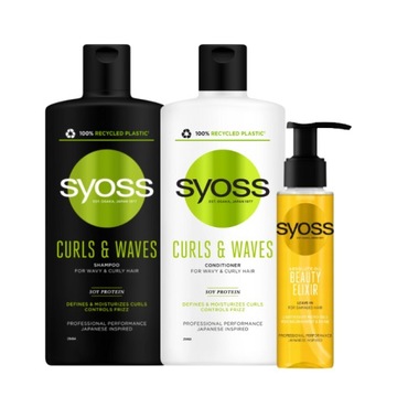 Syoss Curls Szampon Odżywka Elixir do Włosów