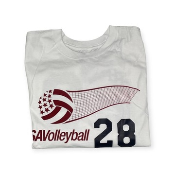 Мужская белая футболка ADIDAS VOLLEYBALL L 28