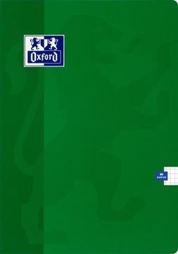 ZESZYT OXFORD A5 KRATKA 60 KARTEK 90G ZIELONY