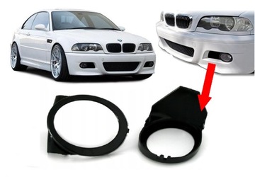 RAMKI HALOGENÓW BMW E46 M-PAKIET / M3 NOWY KOMPLET