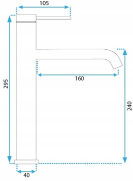 Смеситель для умывальника Rea Clif Titanium, матовый