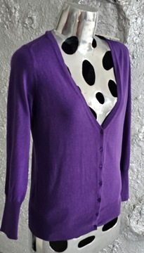 Zara fioletowy sweterek roz L/XL