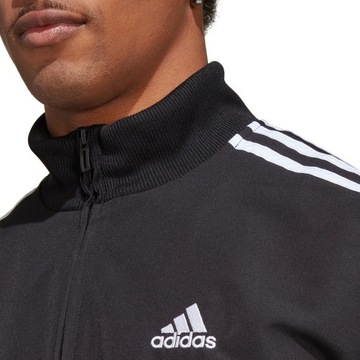 Dres męski adidas 3-Stripes Woven Track Suit czarny IC6750 M