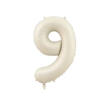 Juego de globos de cumpleaños de color Beige, pegatinas con nombre
