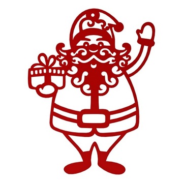 Święty Mikołaj HO!HO!HO! Święta Boże Narodzenie Metalowa Zawieszka