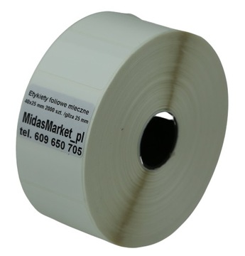ETYKIETY FOLIOWE 40x25 /2000 MidasMarket_pl