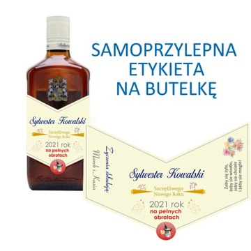 PREZENT NOWY ROK Etykieta personalizowana whisky