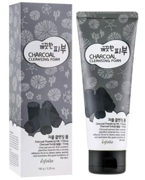 esfolio Charcoal Cleansing Foam PIANKA z węglem