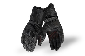 Спортивные кожаные мотоциклетные перчатки Vini Venom, черные, L