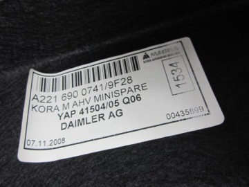 Панель ниши багажника Mercedes W221