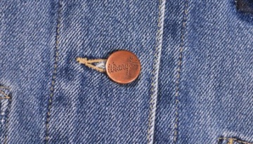 Жилет WRANGLER СИНИЕ джинсы РЕТРО ЖИЛЕТ L