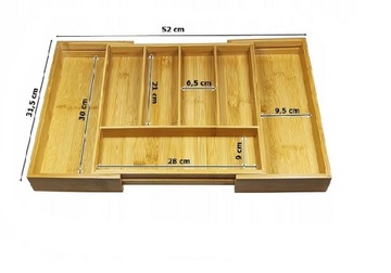 Вставка для ящика для столовых приборов Kinghoff 31 x 52 см