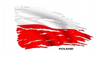 NAKLEJKA FLAGA POLSKA NAKLEJKI NA AUTO MOTOCYKL
