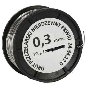 Drut do ramek pszczelich ocynkowany 0,3mm - 250g