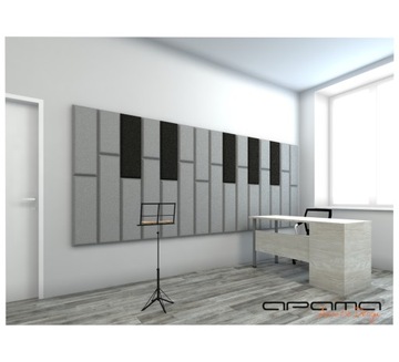 Акустическая панель губчатая поролоновая 3см 25х50 САМОКЛЕЯЩАЯСЯ APAMA