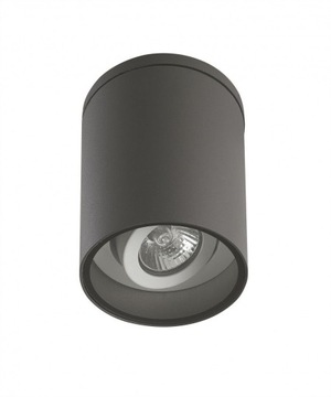 PLAFON zewnętrzny LAMPA elewacyjna sufitowa GU10 grafit klasyczna okrągła