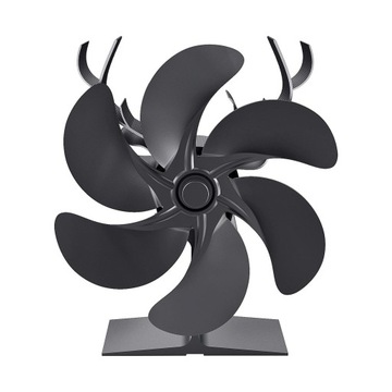 Wood Burner Fan Non Electric 6 Blades Fireplace Fan for Wood Burning Stove