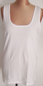 PODKOSZULEK DAMSKI T-SHIRT BIAŁY podkoszulki podkoszulka BAWEŁNA BLUZKA r.M