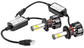 H7 LED ŻARÓWKI 12V-24V AMIO COB 6500K 4-STRONNE
