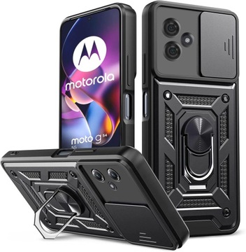 Etui Pancerne RING Case + SZKŁO do Motorola Moto G54 / G54 POWER EDITION 5G