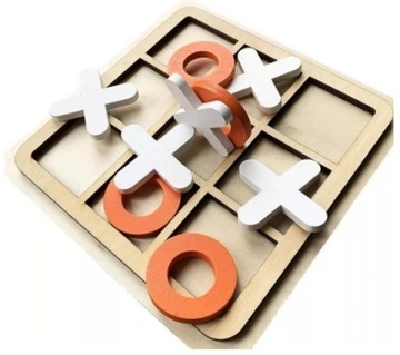 ДЕРЕВЯННАЯ ЛОГИЧЕСКАЯ ИГРА ТИК-ТАК-ТАК