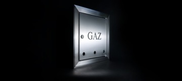 Газовая дверца из нержавеющей стали 25x25 см с ключом