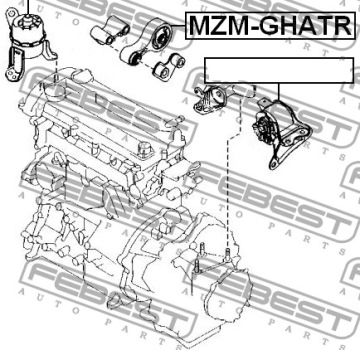ЗАДНЯЯ ПОДУШКА ДВИГАТЕЛЯ MAZDA 6 GH 2007-2012 гг.