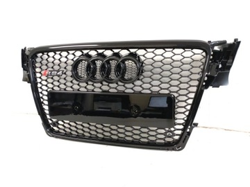 Решетка радиатора RS4 AUDI A4 B8 2007-11 ROMB с PDC, решетка S-line