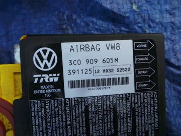 AIRBAG + MODUL ČIDLA VW PASSAT B6 3C0825201D