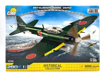 COBI 5712 Mitsubishi A6M5 Zero Myśliwiec japoński OUTLET