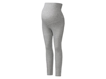 Legginsy/ GETRY ciążowe, bawełna, szare XS