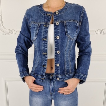 # Женская ДЖИНСОВАЯ КУРТКА CHANELKA Katana больших размеров - синий #