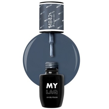 Mylaq Lakier hybrydowy M843 MY CLASSY GREY 5 ml