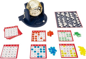 Bingo Metalowy bęben Lotto Gra towarzyska rodzinna Kołowrotek z planszami