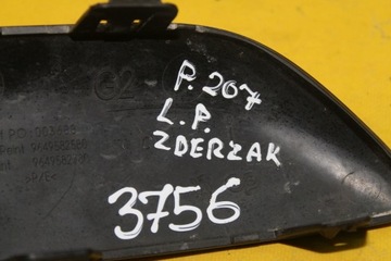 LIŠTA NÁRAZNÍKU LEVÝ PŘEDNÍ PEUGEOT 207 9649582580