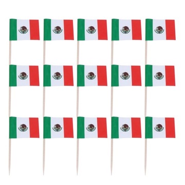 FLAGI WYKAŁACZEK MEKSYKAŃSKICH OWOCÓW NA PATYKACH MEKSYK