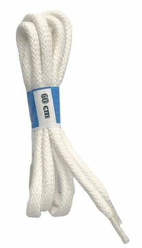Sznurowadła sznurówki okrągłe 5mm 60 cm biały