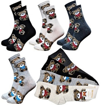 5 x SKARPETY DAMSKIE BAWEŁNIANE BAWEŁNA MIX 35-38