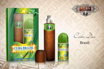 CUBA BRAZIL zestaw woda toaletowa+ dezodo. Roll On
