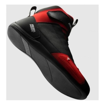 Короткие мотоциклетные ботинки REBELHORN SWIFT BLACK/RED (черно-красные) — ПОДАРКИ