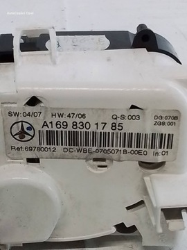 MERCEDES-BENZ B W245 PANEL VENTILACE KLIMATIZACE A1698301785