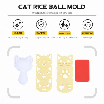 Форма онигири для кота и риса в форме животного своими руками