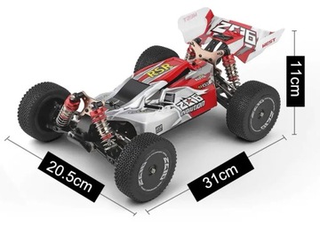 Samochód Zdalnie Sterowany WLTOYS AUTO TERENOWE RC 4x4 METAL BUGGY 60 km/h