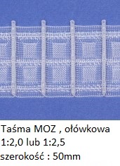 TAŚMY MARSZCZĄCE DO FIRAN, ZASŁON