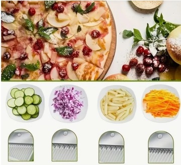 ОВОЩЕРЕЗКА МНОГОФУНКЦИОНАЛЬНАЯ РУЧНАЯ ТВЕРДАЯ РЕЗКА